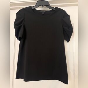 Banana Republic Women's Black Puff Sleeve Blouse - XS